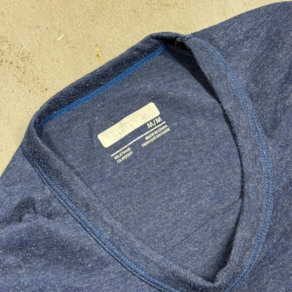Marmot Long Sleeve Shirt Lightweight Blue Medium - Picture 6 of 10
